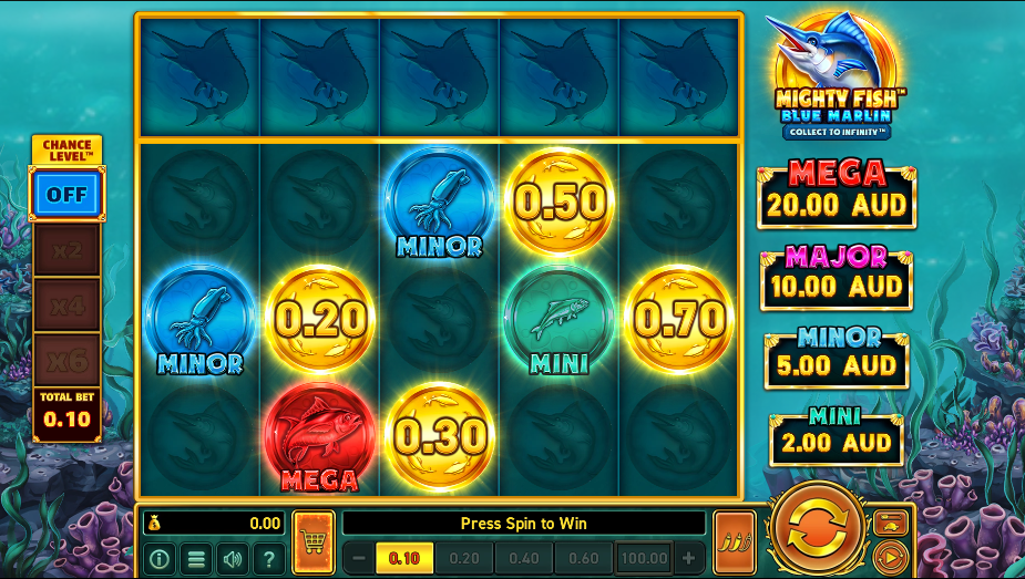 Play Mighty Fish: Blue Marlin (Wazdan)